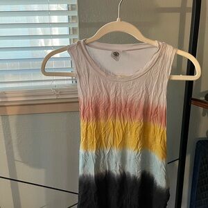 Jala sleeveless Tie-Dye Ombre Tank Top and Matching Bottoms